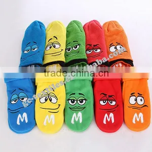 2015 New Product China Manufacturer CUSTOM LOGO OEM Winter Acrylic Baby Cartoon Warm Winter Set Beanie Hat Gloves thumbnail-6