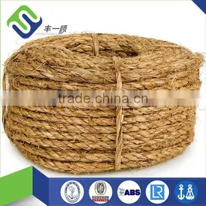 100% Sisal 6mm Rope, 3 Strand Twisted Sisal Fiber Rope for Decoration thumbnail-3
