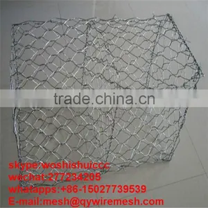 80x100 90x120 Hot Dipped Galvanized Gabion Box / Gabion Mattresses / Gabion Basket thumbnail-1
