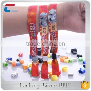 Rfid Woven Wristband With Printing Company Websites ID Wrist Band thumbnail-3