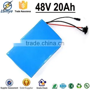 Rechargeable OEM 3.7V 2.2Ah 9P13S 48V 20Ah 18650 Battery Pack With BMS Charger thumbnail-2