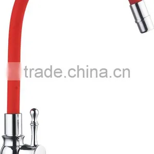 Food Grade Silicone Kitchensink Faucet With Flexible Gooseneck Metale Hose Spring Universal Tube thumbnail-1