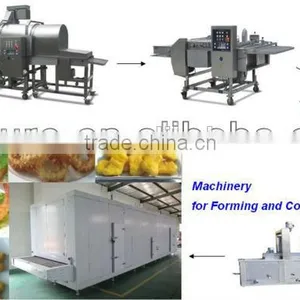 Reciprocating Stainless Steel Food Conveyor/Automatic Burger Patty Machine/Chicken Popcorn Processing Machine thumbnail-1