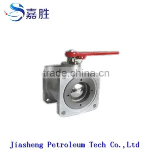 Factory Supply Aluminium Flange Ball Valve With Handle thumbnail-1