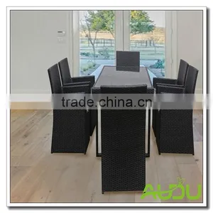 Audu Texas Outdoor Garden Rattan Dining Set thumbnail-2