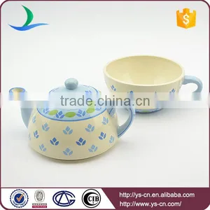 Wholesale Hand Painted Ceramic Tea Set for One in European Style thumbnail-2