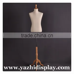 Upper-body Male Mannequin With Wood Arm for Business Suit thumbnail-2
