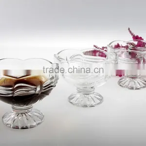 Bowknot Design Glass Salad Bowl Icecream Glass Cup Icecream Glass Bowls thumbnail-2