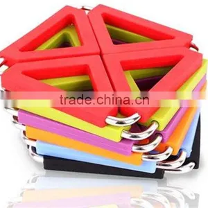 Silicone Stainless Steel Placemat Trivet Table Mat Heat Resistant for Bowl Plate Cup thumbnail-1