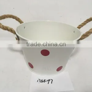 Wholesale Bulk Home Garden Decorative Indoor Rope Hanging Rectangular Flowerpot Planters thumbnail-2