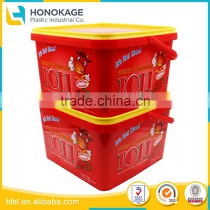 Wholesale Rectangular Shape Plastic Biscuit Wrapper With Cover, Plastic Food Container With Lid thumbnail-1