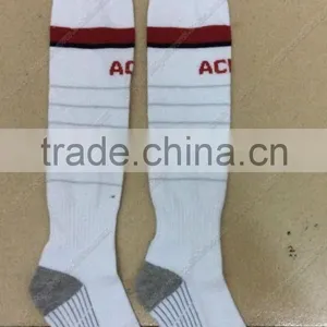 White Long Tube Football Socks/funny Long Football Socks thumbnail-1