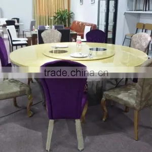New Design Electric Rotate Dining Table Elegant Table Roundness Table thumbnail-1