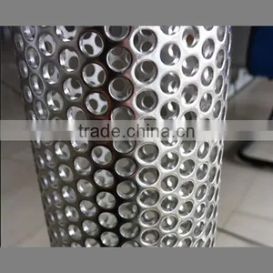 304 316 Welded Steel Stainless Perforated Metal Pipe thumbnail-1