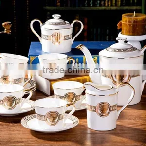 European Royal Style Bone China Tea Set Coffee Ceramic Coffee Cup and Saucer Sets Porcelain Gift Sets thumbnail-1