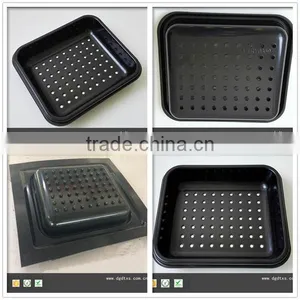 ABS of Square Perforate Plastic Serving Tray by Vacuum Forming thumbnail-5