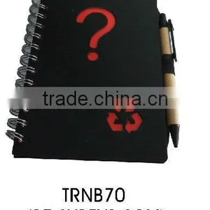 Best Selling ECO Friendly Recycled Spiral Paper Note Book With Recycled Ball Pen thumbnail-1