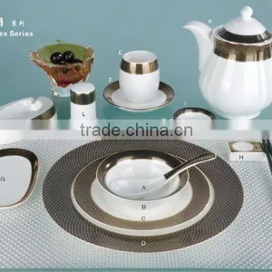 14PCS Ceramic Flower Surface Dinnerware Tableware Set thumbnail-1