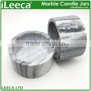 Big Size Home Premium Marble Candle Holder Jars thumbnail-2
