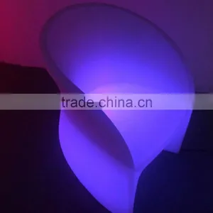 PE Material Durable Waterproof Led Light Chair/ Colorful Led Bar Funiture Restaurants Hotel Used Rechargeable Led Chair thumbnail-3