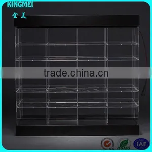 6 Tiers Acrylic Display Case, 24 Slot Clear Car Model Display Holder, Wall Mounted Lucite Display Box thumbnail-1