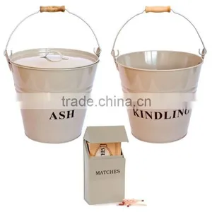Metal Bucket Fireplace Bucket Metal Ash Bucket thumbnail-1