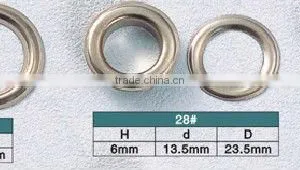 KMJ-1504 High Quality Metal Eyelets With Different Sizes,brass Grommet for Manual Puncher thumbnail-1
