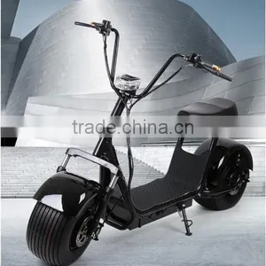 2017 Fast Speed Popuar Harley Scooter High Quality Citycoco Two Big Wheels Electric Motorcycle thumbnail-1