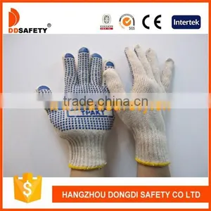 DDSAFETY 2017 Polycotton Working PVC Dot Hand Gloves Making Machine thumbnail-1