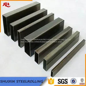 Black Q215 JIS Hot Rolled Rectangular Factory Sales Building pe Coated Steel Pipe thumbnail-2