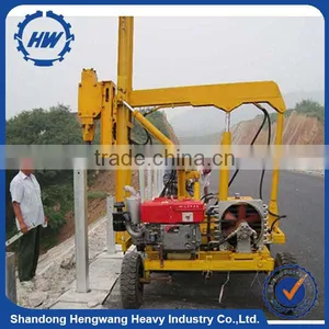 Low Price Highway Safety Guardrail Pile Driver /rotary Pile Driver for Sale thumbnail-5