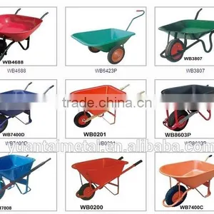 Heavy Duty High Quality PP Tray Pneumatic Wheel Wheelbarrow WB8633 thumbnail-2