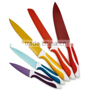 Best Kitchen Knife Set 5pcs Non-Stick Coating Knife Set thumbnail-5