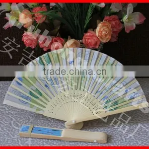 Decorating Folding Bamboo Fan for Promotion thumbnail-2