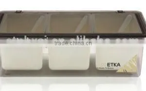 Food Grade Plastic Condiment With Three Containers thumbnail-2