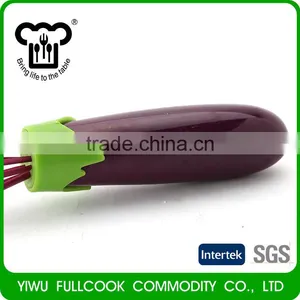Hot Sale Eggplant Shape Silicone Egg Beater Whisk Kitchen Tool thumbnail-3