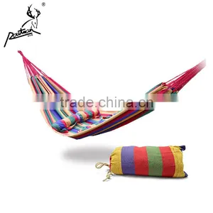 2 Person Folding Garden Hanging Cotton Portable Outdoor Camping Hammock thumbnail-1