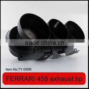Auto Tuning Stainless Steel Sportycar Exhaust Tips for Ferrari 458 Carbon Fiber thumbnail-2
