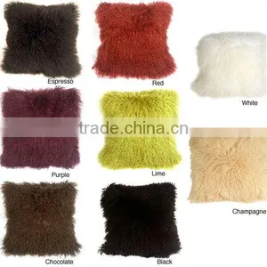 Mongolian Lamb Fur Cushions thumbnail-2