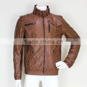 Mens Fashion PU Leather Jackets 2014 thumbnail-1