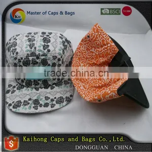 Custom Full Pattern Printed 5 Panel Hat Camp Cap With Embroidery thumbnail-1