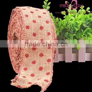 Christmas Decorative Burlap Ribbon Roll thumbnail-4