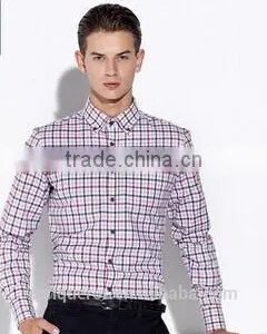 Men's Check Cotton Shirt Slim Fit Shirt HOT! MSRT0044 thumbnail-2