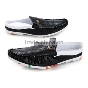 Fashion pu Leather Peas Shoes Casual for Men High Quality, Adults Camouflage Men Casual Shoes Sample for Male thumbnail-4