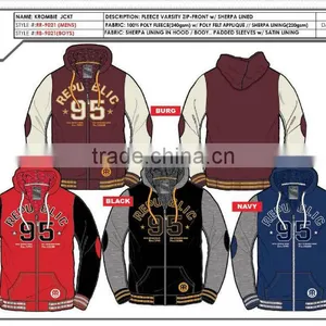 2014 Stock Boys / Mens / Big Mens Polyester Winter Sherpa Lined Fleece Jacket /coat thumbnail-1