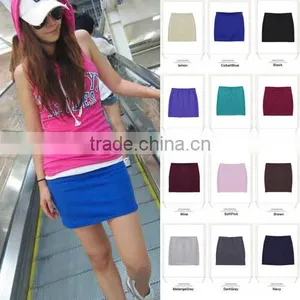 St2r01 16 Colors Spandex Cotton Mini Skirts Made in Korea MOQ 1000 thumbnail-1