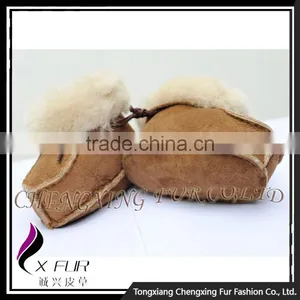 CX-SHOES-05A Hot Sale Fashion Sheepskin Baby Wool Shoes/ Handmade Wool Felt Baby Shoes thumbnail-1