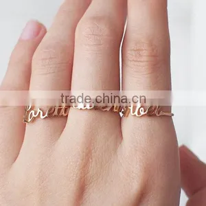 Custom Name Ring - Personalized Name Ring - Your Name on Ring - Custom Children Name - Family Name - Meaningful Gifts thumbnail-1