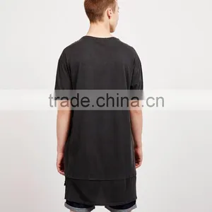 2017 Short Sleeve Custom Screen Printing Tshirts OEM Black Game Team's Apparel Round Neck Cotton T-shirts thumbnail-2