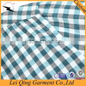 Korean Fashion Green Plaid Men Style Shirts thumbnail-4